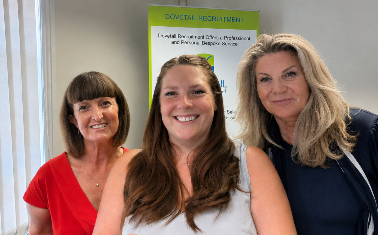 The Dovetail Recruitment team at their Ringwood office.